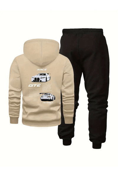 LAVİTTA Oversized Men's Hoodie Set with the Theme of'Race Gte'