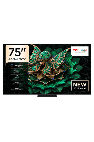 TCL 75 Inch C7K Premium QD-MiniLED TV | 144Hz | Bang & Olufsen Audio | Ultra Slim Design | 2025