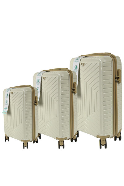 Metropolitan SDR 103 PP Valiz Seti - Orta Boy- Büyük + Orta + Kabin Boy Valiz / Bavul Seti - Siyah