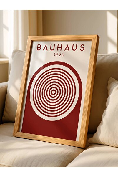 fuart.co Kırmızı Beyaz Op Art Bauhaus 1923 Dijital Baskı Poster (Çerçevesiz)