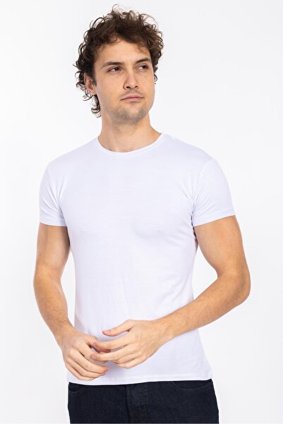 Villager&Son TSHIRT V&S 25K BAMBU O YAKA ERKEK (M&C) Beyaz