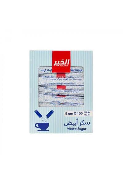 Alkhair White sugar 100 sachets
