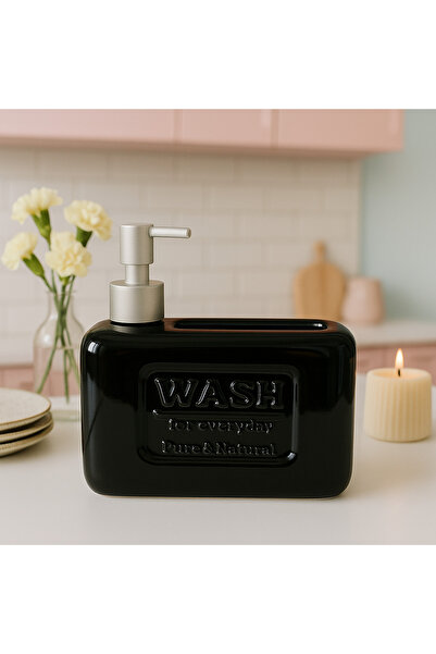 Kitchen Line DOZATOR DE SĂBUN DE BUCĂTĂRIE CERAMIC CU BACĂ DE BĂRĂ 750 ML