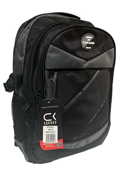 CAKARD Large Waterproof Thick Fabric Orthopedic Three-Compartment School Outing Travel Camping Backpack 32Cmx47Cm