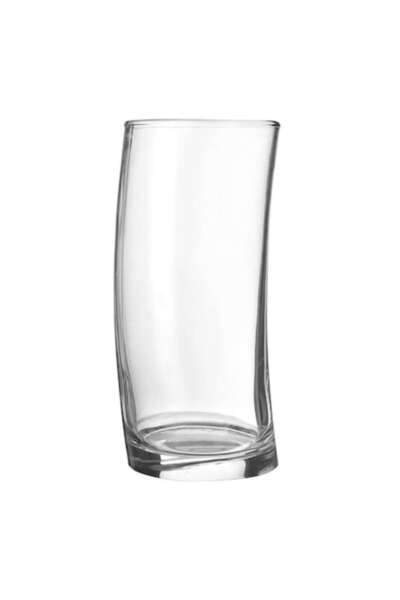SHOPIENS Glass Frappe Tumbler, Curved Design, 435 ml, Transparent