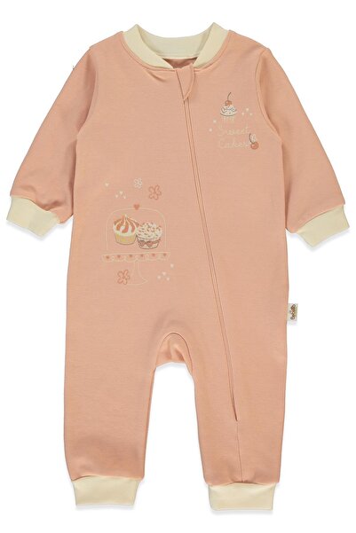 Bebetto Organic Interlock Zippered Jumpsuit Without Socks (Organic Cupcakes) ...