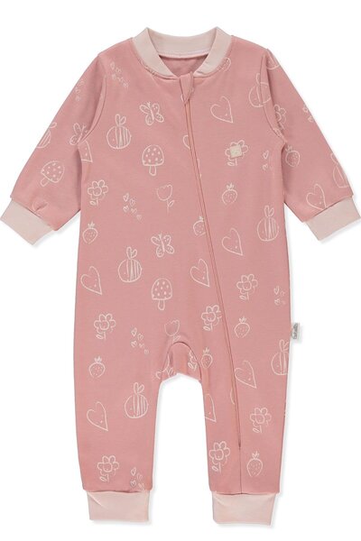 Bebetto İNTERLOK FERMUARLI PATİKSİZ TULUM (MINI BEE) SOMON