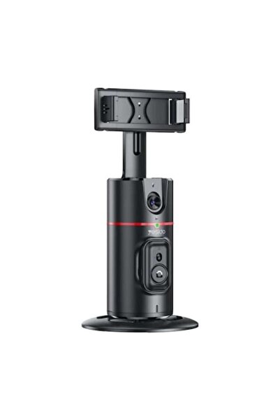 Yesido XPLR-05 Phone Holder with Auto Face Tracking, Gesture Control & Remote, 1200mAh, Type-C, Blac