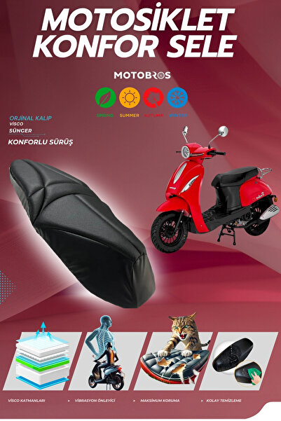 Motobros Husă de șa KANUNİ Trodon XS 50 Comfort, din spumă viscoelastică