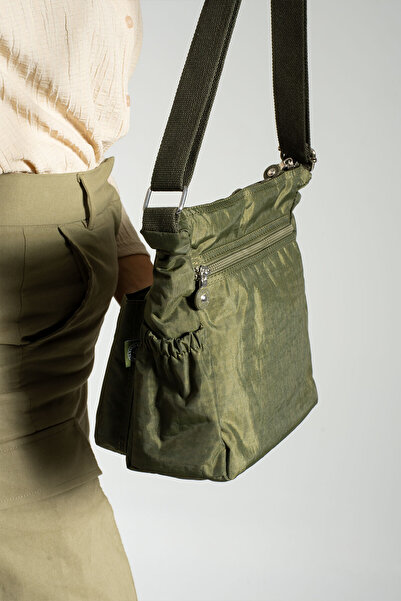 çantamgelsin Mega Polo Crinkle Fabric Multi-Volumetric Stylish and Compact Crossbody/Shoulder Women's Bag