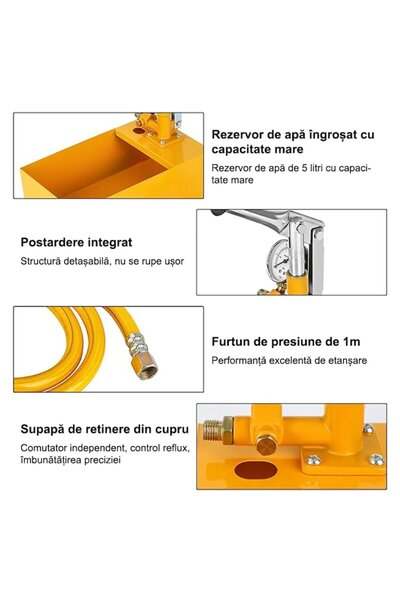 OEM Manual test pump, 5L, 0-25 bar, for checking leaks in water and heating pipes