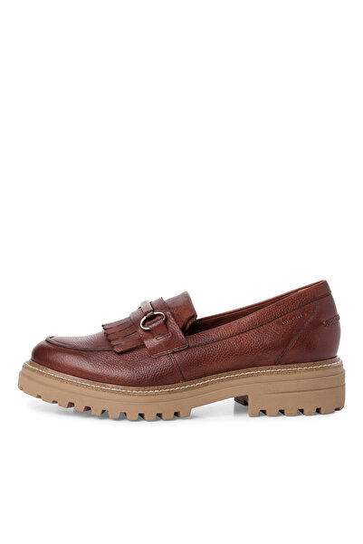Tamaris Brown loafers with fringes
