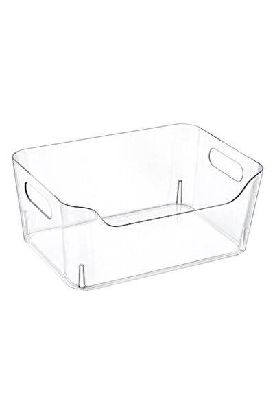 SHOPIENS Cos depozitare plastic transparent 5L 27.1x19.2x11.3 cm - MYONNA