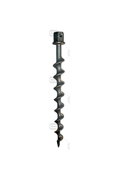 MFJ Screw 300mm, hardened aluminum, l. Cross hole