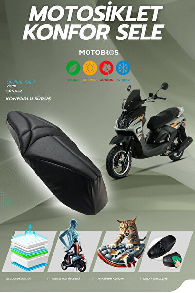 Motobros Altai F1 Max Pro 50 -125 Comfort Κάλυμμα σέλας με αφρό Visco και επέ...