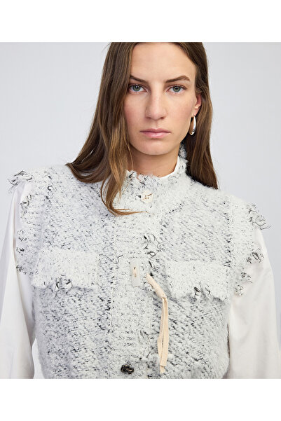 İpekyol Eskitme efektli triko