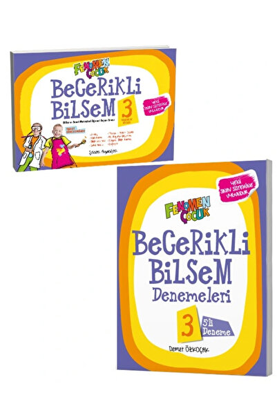 Kurmay Yayınları Fenomen Çocuk 3. Sınıf Becerikli Bilsem Hazırlık Ve Deneme K...