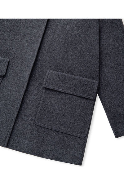 İpekyol Geniş cepli kaşe kaban