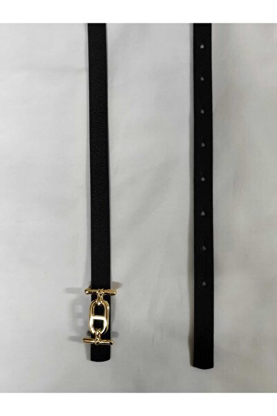 Maison La Femme Gold Buckle Women's Belt Thin Trouser Belt Dress Belt Shirt Belt