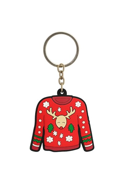 OEM Breloc cu tematică de Crăciun, multicolor, 9 cm