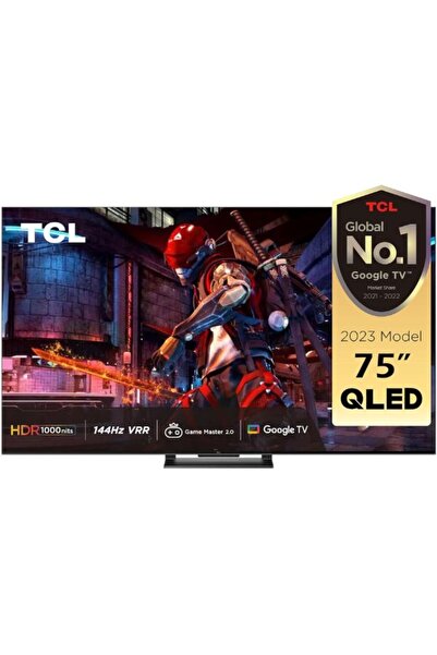 TCL 75 inch 4K QLED TV |Google TV | Game Master 2.0 | 144Hz VRR | 75C745 (2023)