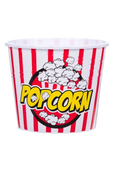 SHOPIENS Plastic Popcorn Bucket, Capacity 1.2L, Multicolor