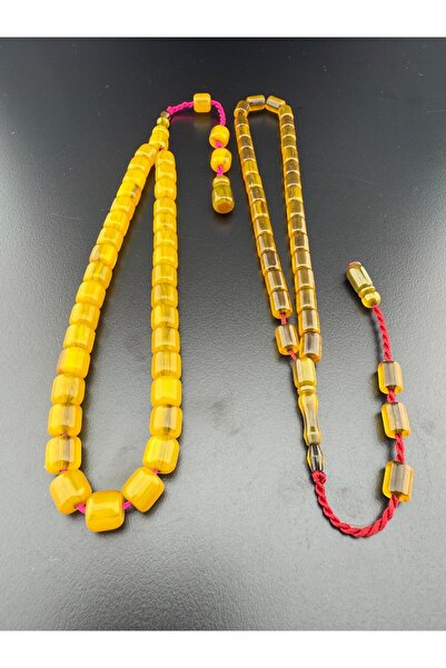 Jewel Squeeze Amber Prayer Beads - Elegance That Touches Your Soul - Dabbas Master Craftsmanship - 2 Pcs