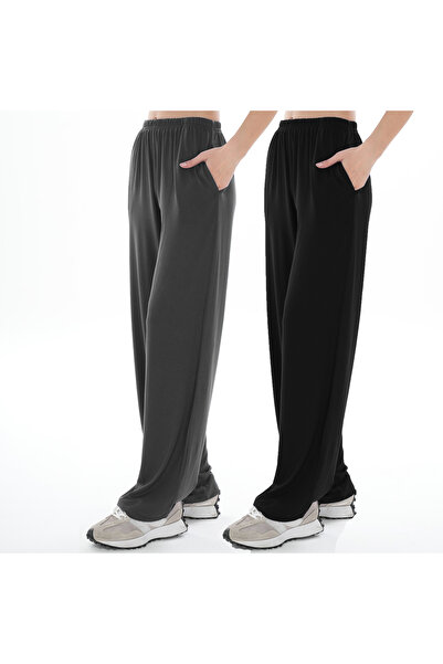 ASN concept Women's 2-Pack Viscose Pants (with Plus Size Option)