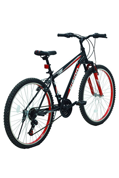 Belderia Bisiklet Vision Tiger 26" Jant Sypo Index (3*7) Vites V-fren Dağ Bisikleti Siyah - Kırmızı