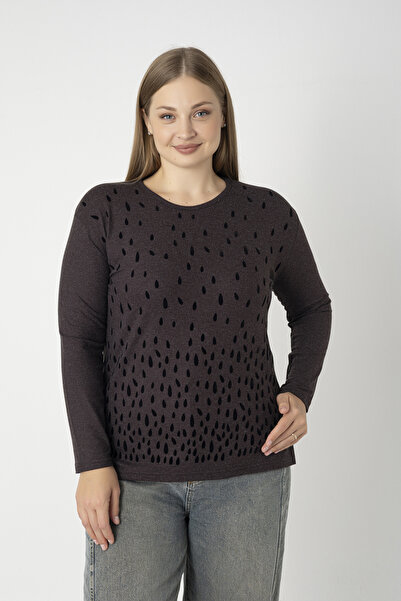 Orly More Shardonlu Winter Viscose Fabric Printed Combed Cotton Blouse