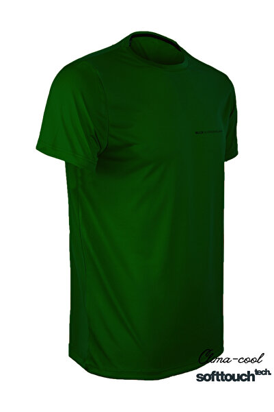 blck & premium Clima-Cool Softtouch Tech. Blck % Prei̇mum Printed Sweat-Absorbing Premium Quality Sports T-Shirt