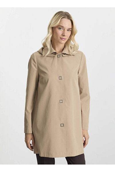 Selen Camel Kadın Standart Trençkot 25KSL9515