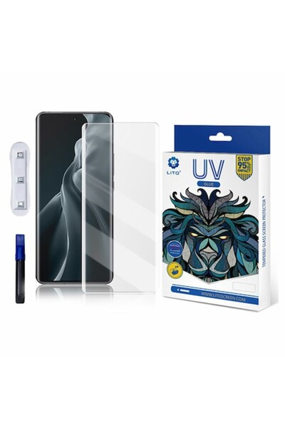 Bibilel Protector de ecran pentru Xiaomi 12/12X, sticlă Lito 3D UV, transparentă