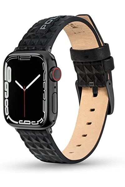 Police حزام جلدي بديل عالمي لساعة Apple Watch وغيرها بعرض 20 مم