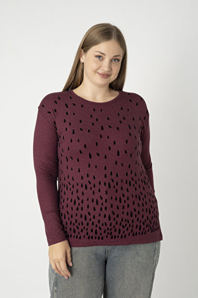 Orly More Shardonlu Winter Viscose Fabric Printed Combed Cotton Blouse