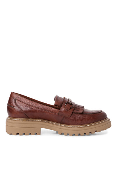 Tamaris Brown loafers with fringes