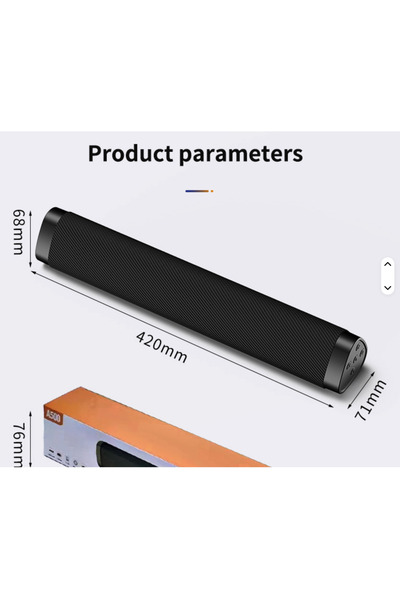 CHA Kablosuz Bluetooth Soundbar Hoparlör Bilgisayar telefon tablet Yüksek ses uzun şarj MAVİ