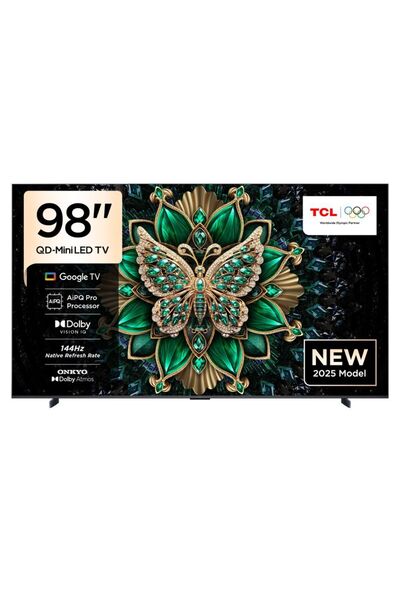 TCL 98 Inch TV C6K Premium QD-MiniLED TV | 144Hz Native Refresh Rate | Ultra Slim Design | 2025