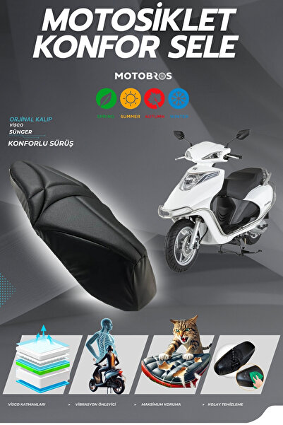 Motobros MONDİAL FURY Husă de șa confortabilă din spumă viscoelastică