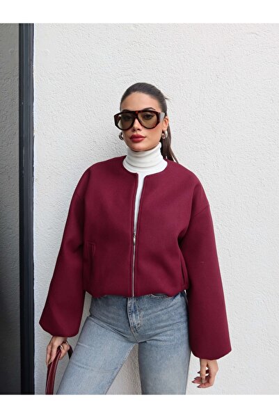 ESRAHELVACI Zippered Stamp Bomber Jacket