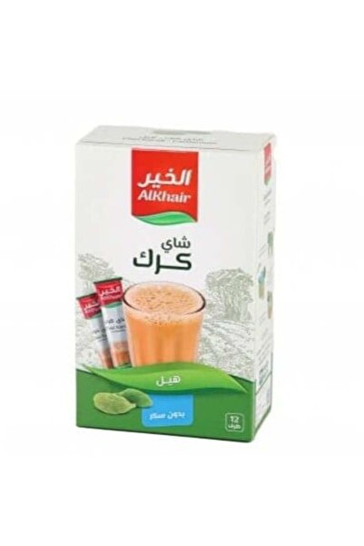 Alkhair شاي كرك بالهيل بدون سكر 12 ظرف
