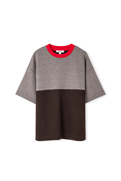 İpekyol Contrast Collar Colorblock Sweatshirt