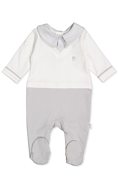 Bebetto بدلة بتصميم إنترلوك (رويال مان) رمادية اللون