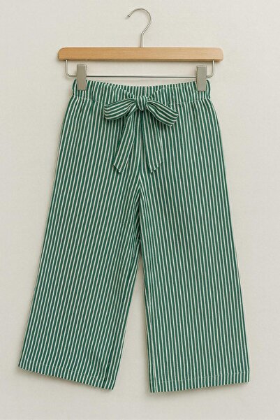 Esterella kız çocuk ispanyol paça bürümcük çizgili pantolon /kız çocuk bol paça pantolon/ çizgili pantolon