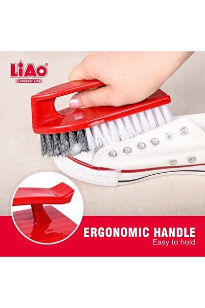liao D130006 Handy Brush Pack of 30 – Multipurpose Toilet Cleaner, Ergonomic Handle, Sturdy Bristles