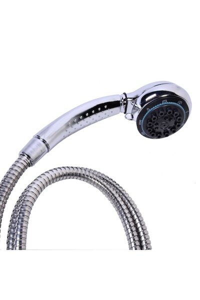 SHOPIENS Adjustable Shower Head and Hose Set, Metal, 1.5 m - MYONNA