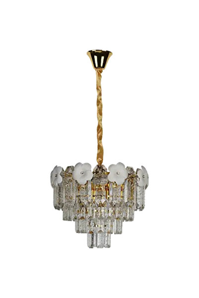 HAMER Luxury crystal chandelier, modern golden chandelier, diameter 40 cm