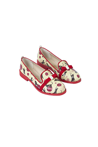 JustBow Γυναικεία παπούτσια με τυπωμένο πολύχρωμο σχέδιο