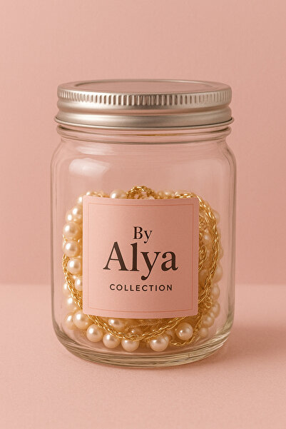 stainless steell Orta Boy Takı Kavanozu GOLD