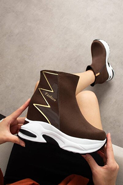 Shero shoes PİXABAY KADIN GİZLİ DOLGU KIŞLIK ŞIK BOT